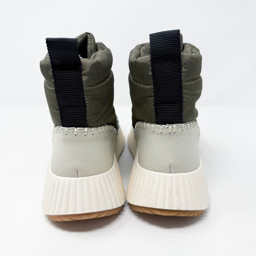 NWOB Dolce Vita Olive Green and Cream Chunky Sneaker Boots Women's US Size 7 - Picture 5 of 8